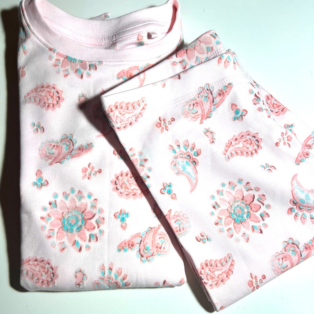 Pink Floral Girls’ Pajamas
